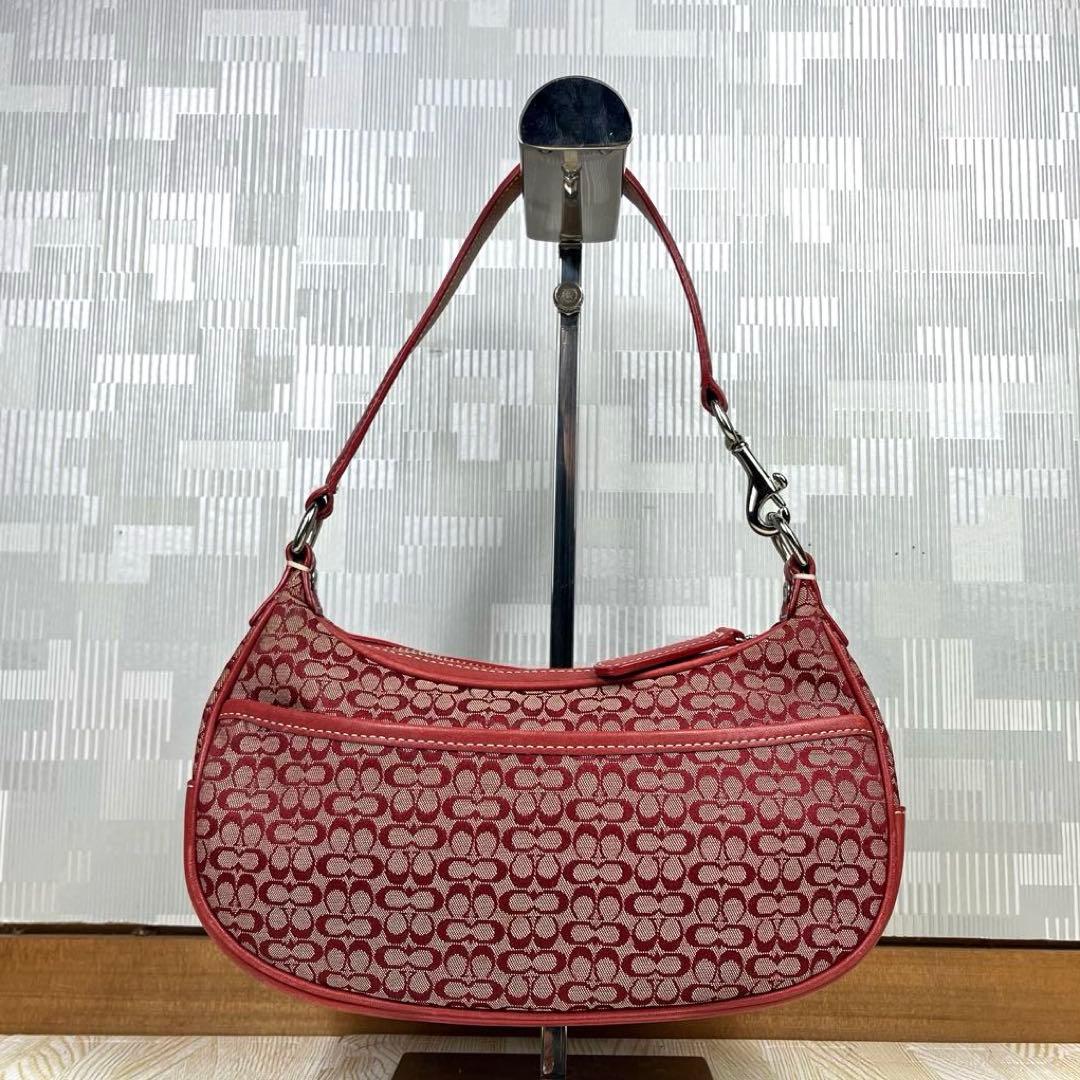Coach コーチ アクセサリーポーチ シグネチャー レッド 赤 - メルカリ