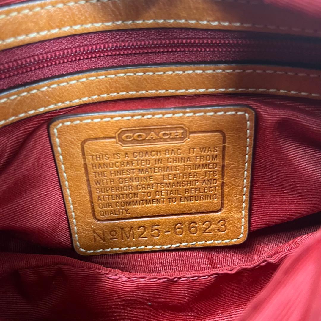 Coach コーチ アクセサリーポーチ シグネチャー レッド 赤 - メルカリ