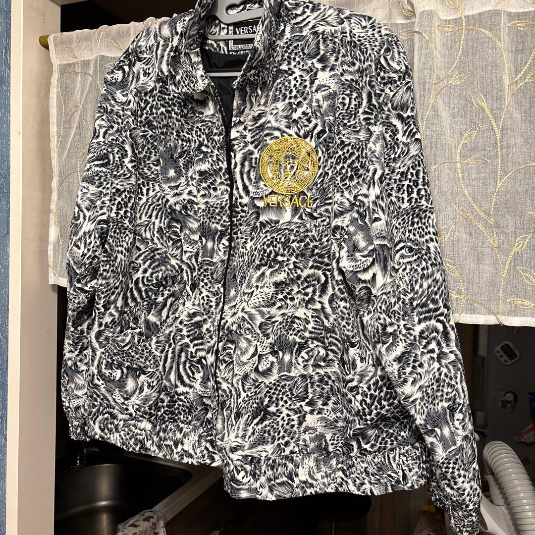 VERSACE ヒョウ柄ジャケットXL - メルカリ