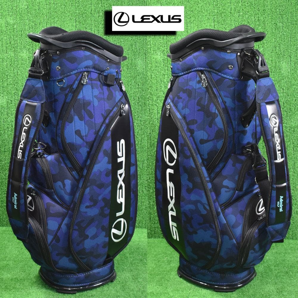 LEXUS/レクサス ゴルフ キャディバッグ9型【ブルーカモ】美品