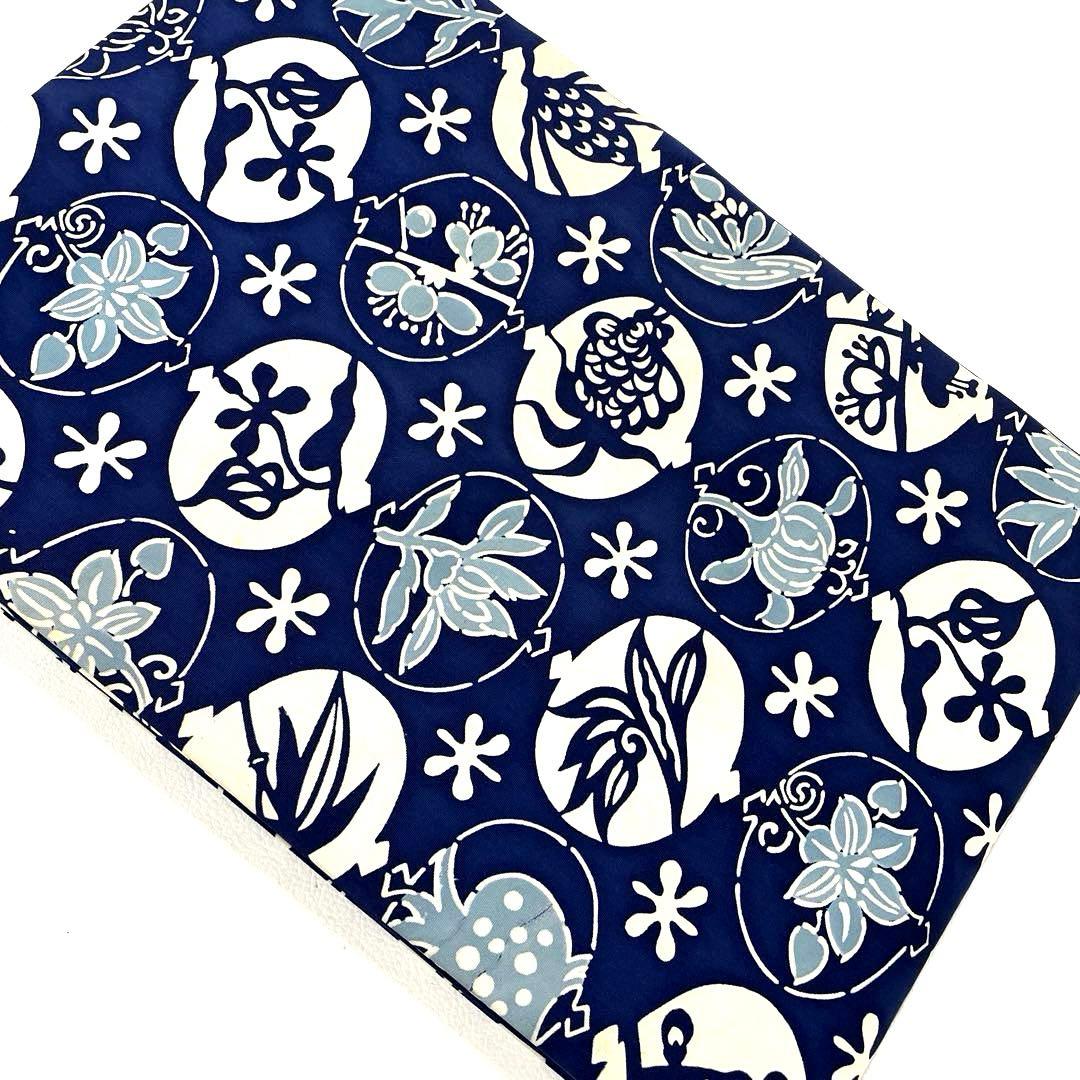 帯6562 ○高級 正絹 塩瀬 型染 全通 名古屋帯 - メルカリ