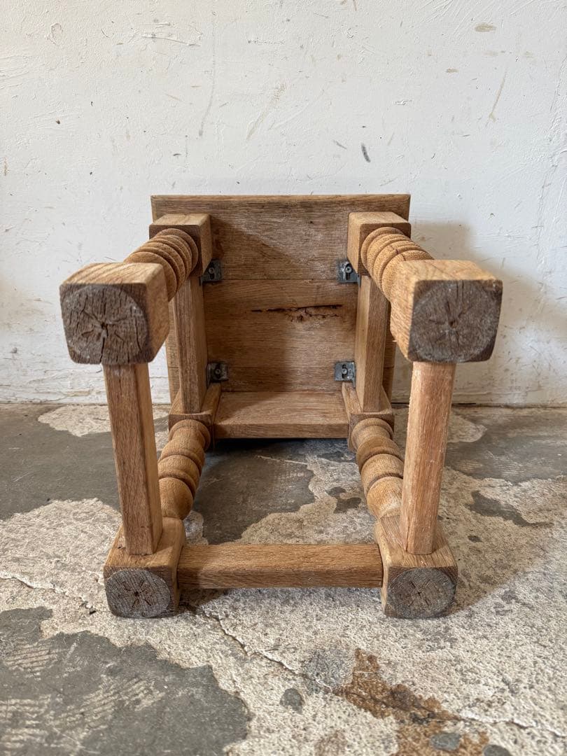 ビンテージ サイドテーブル ベッドサイドテーブル 小 剥離 ビンテージ