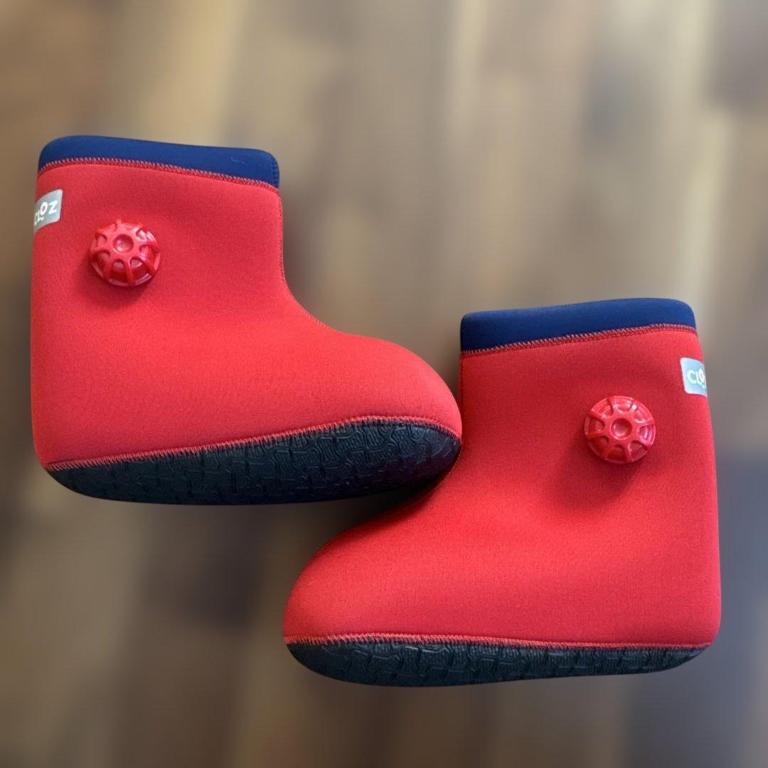 美品 クロッツ 足用やわらか湯たんぽ レッドSサイズ ロング 底付き KLOTZ