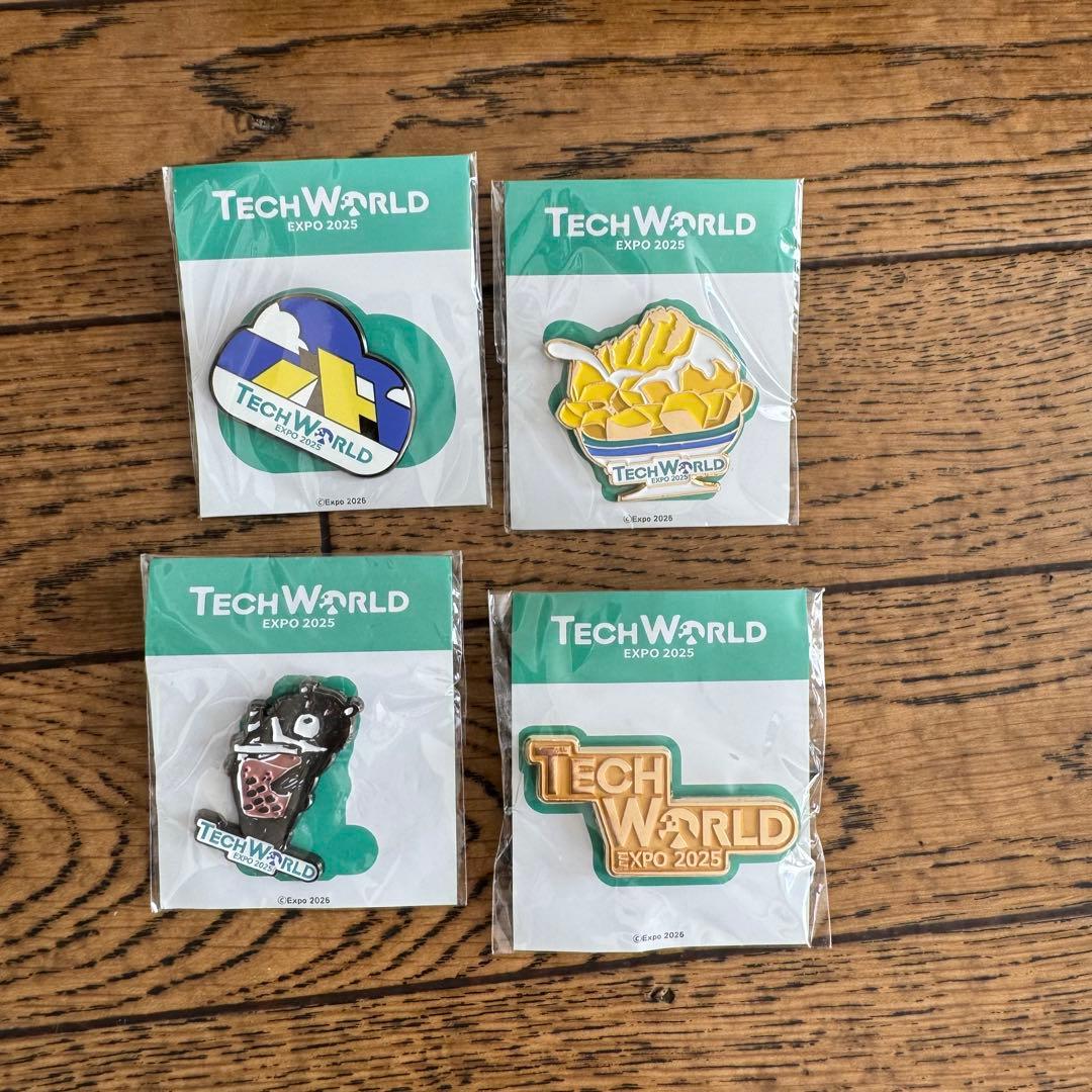 大阪万博 台湾 テックワールド ノベルティグッズセット ピンバッジ