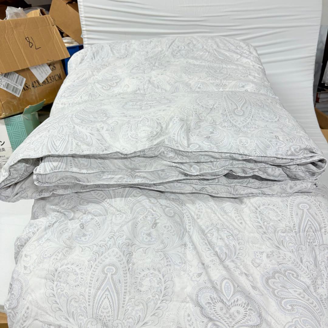 65開封済み 羽毛布団 ダブル 掛け布団 100%羽毛 RDS認証 布団・毛布