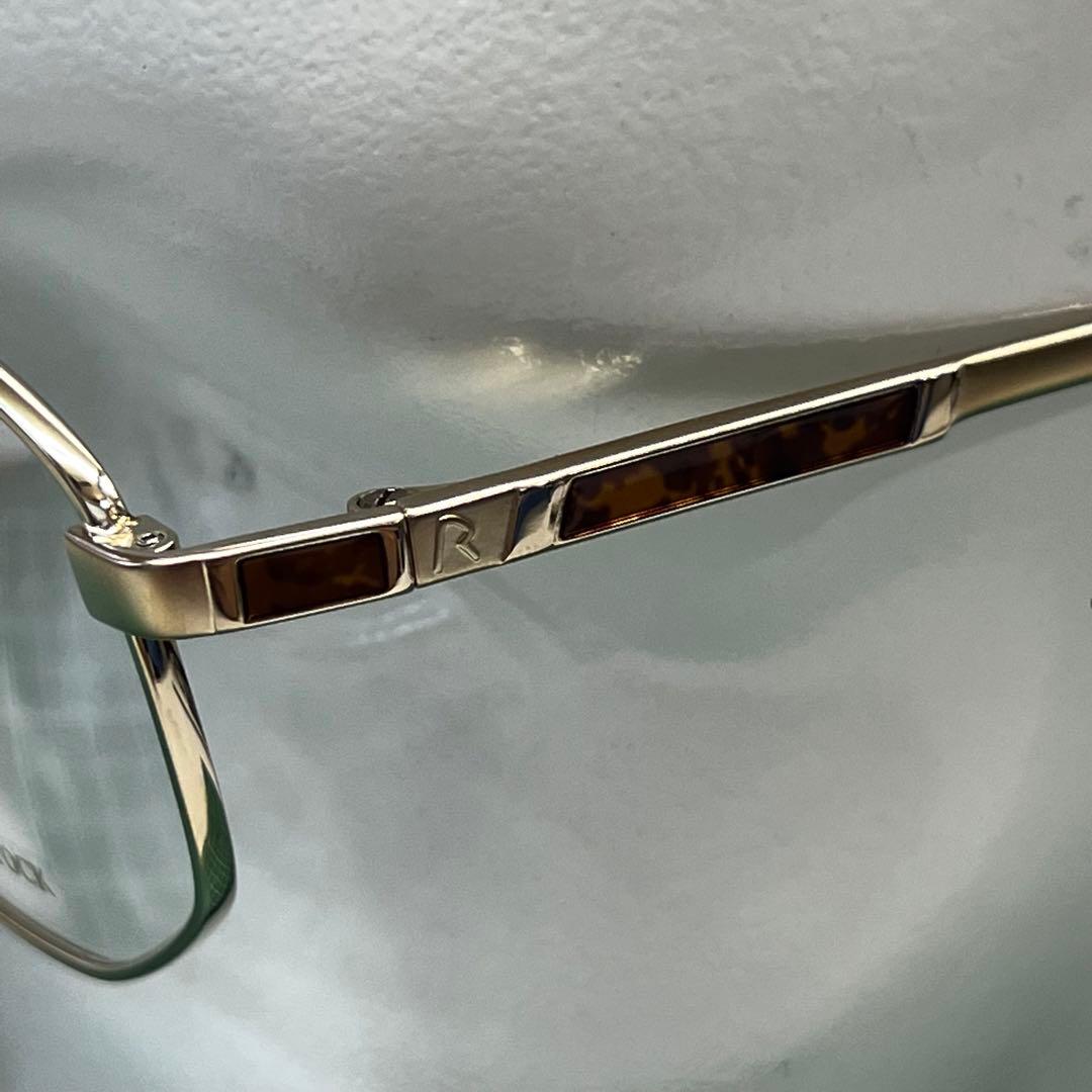 ヴィンテージ RODENSTOCK ツーブリッジ メガネフレーム ドイツ製 金色