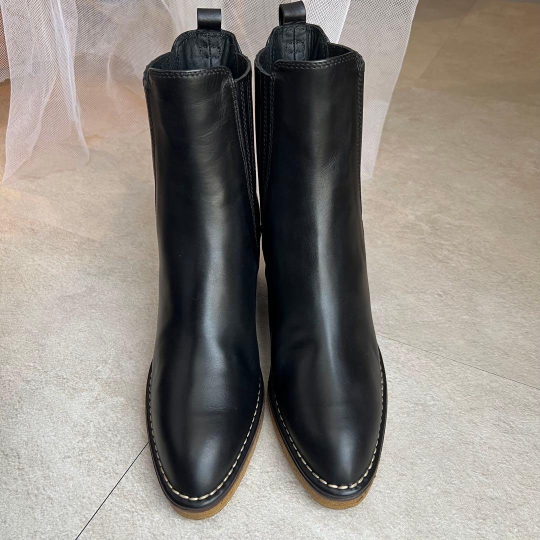 美品 トッズ　サイドゴア レザー ブーツ 24cm 24.5cm レディース