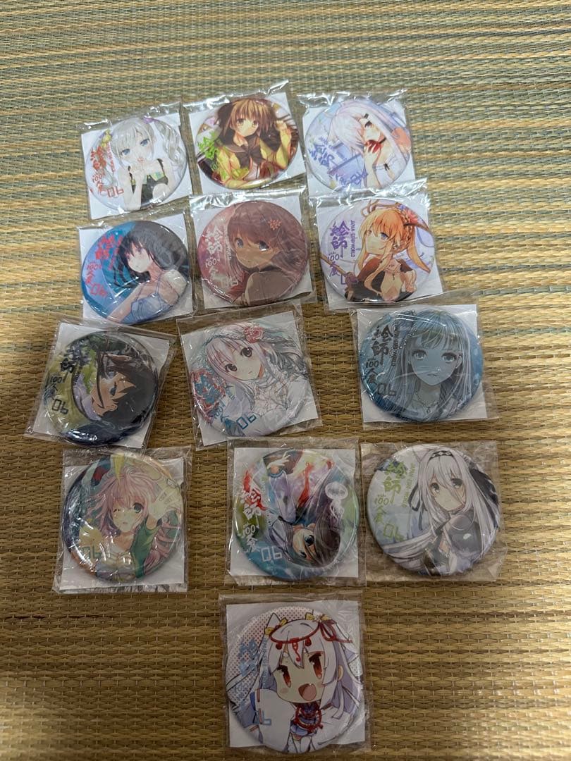 値下)絵師100人展 歴代缶バッジセット