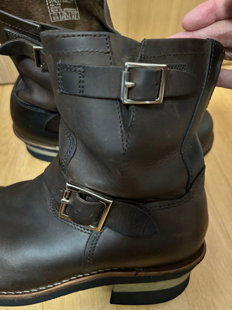 【Hawkins 】エンジニアブーツ 26.5cm 本革 濃茶 美品 廃盤