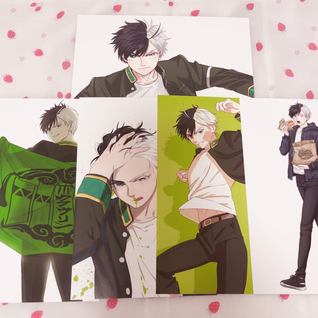 桜遥 ポストカード 風 WIND BREAKER ポストカードブック 5点セット