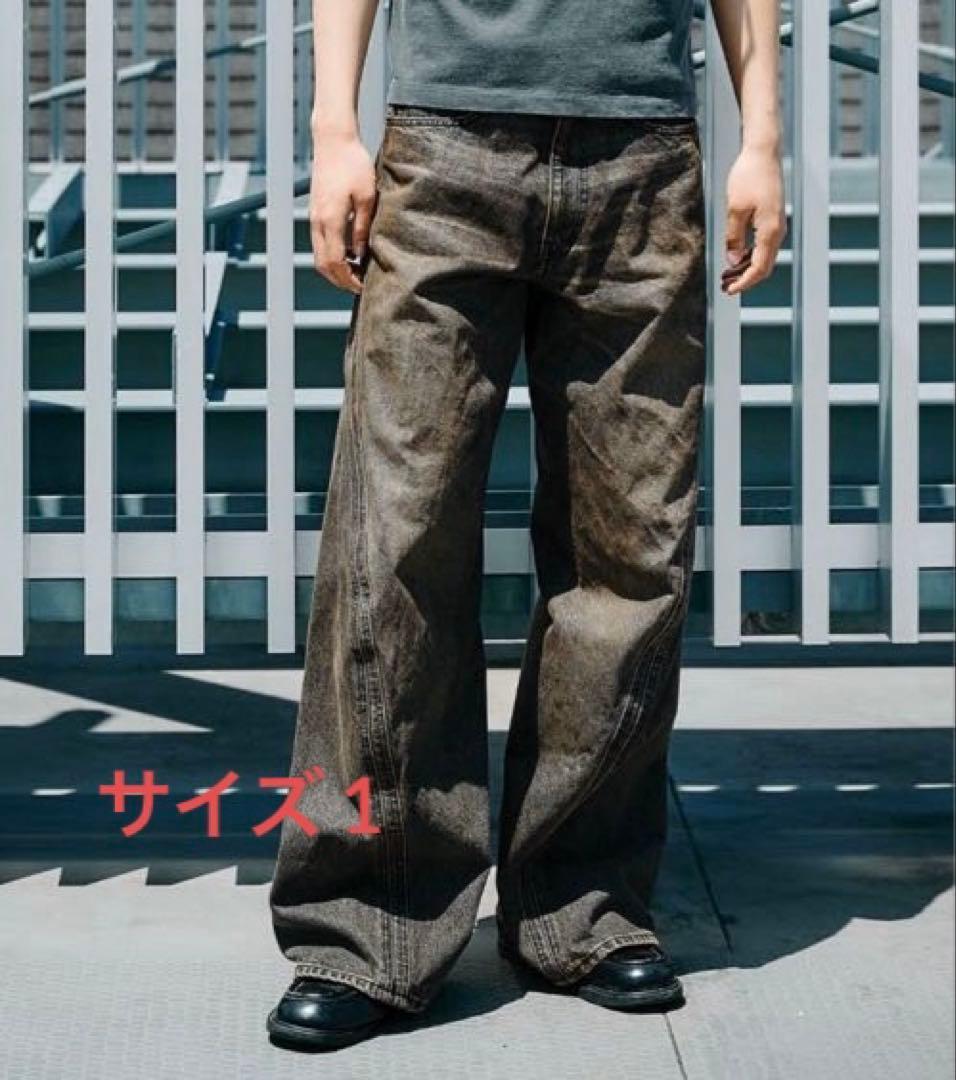パンツ NYRFRGT 3D Twisted Wide Leg Jeans NVRFRGT - 【残りわずか】3D Twisted Wide Leg Jeans | ACRMTSM ONLINE