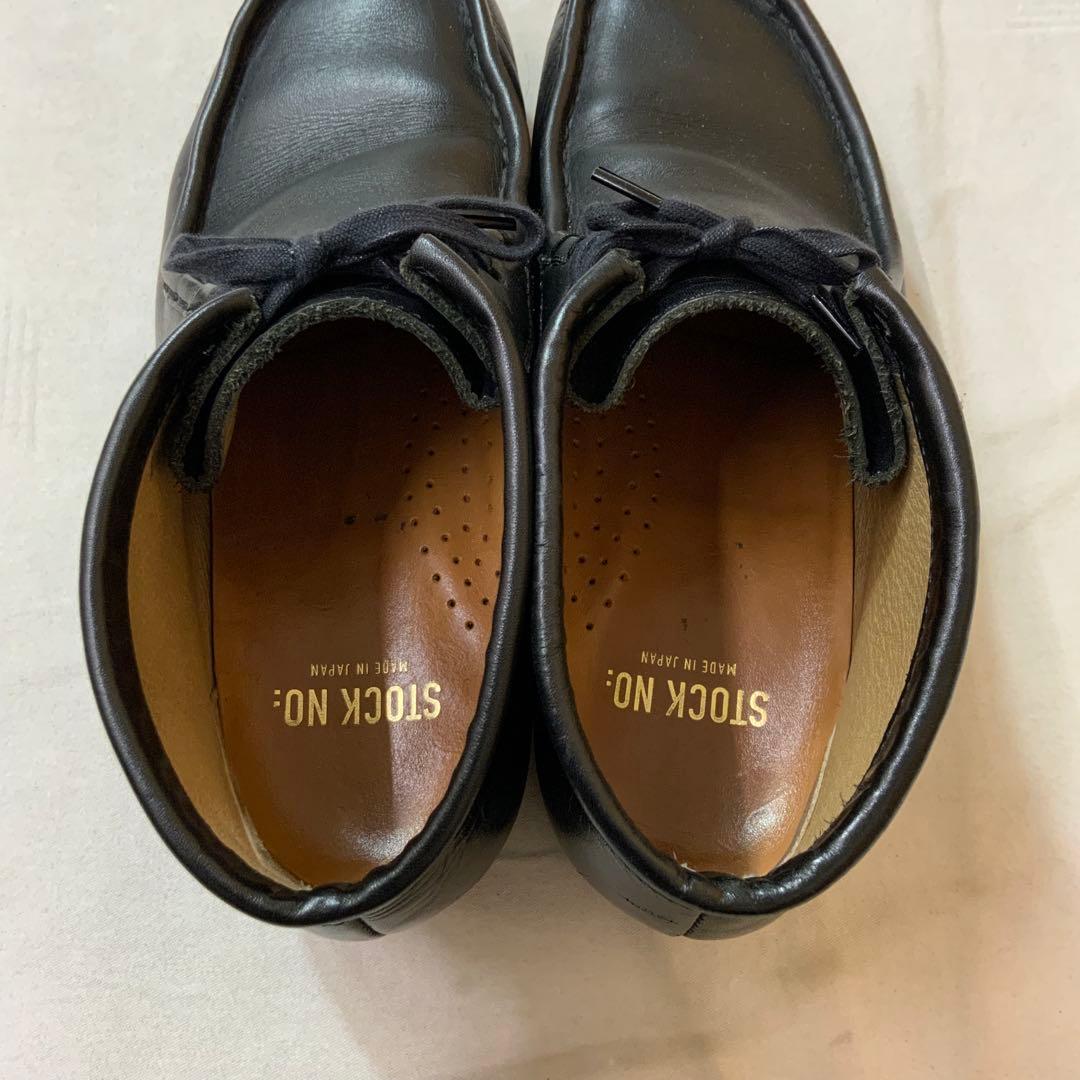 STOCK NO: ストックナンバー モカシンショートブーツ 25.5cm 黒