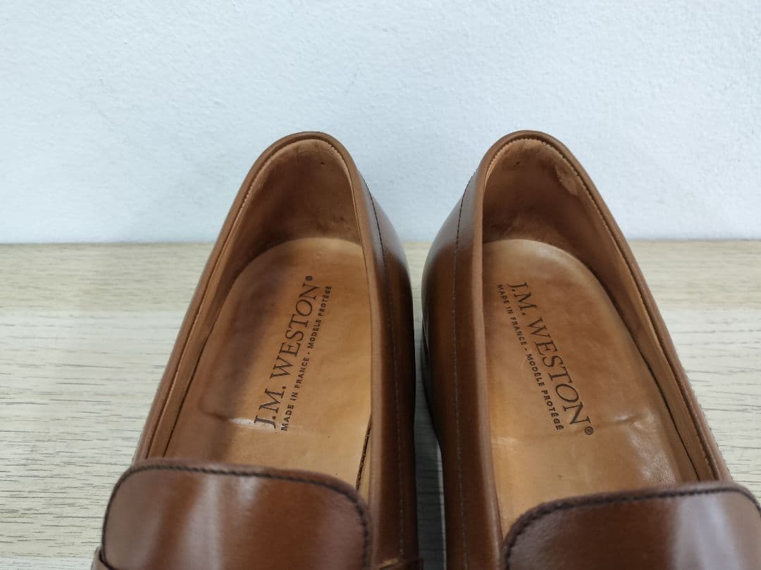 [J.M. WESTON]ライトタンレザー ローファー6E（25〜25.5cm）