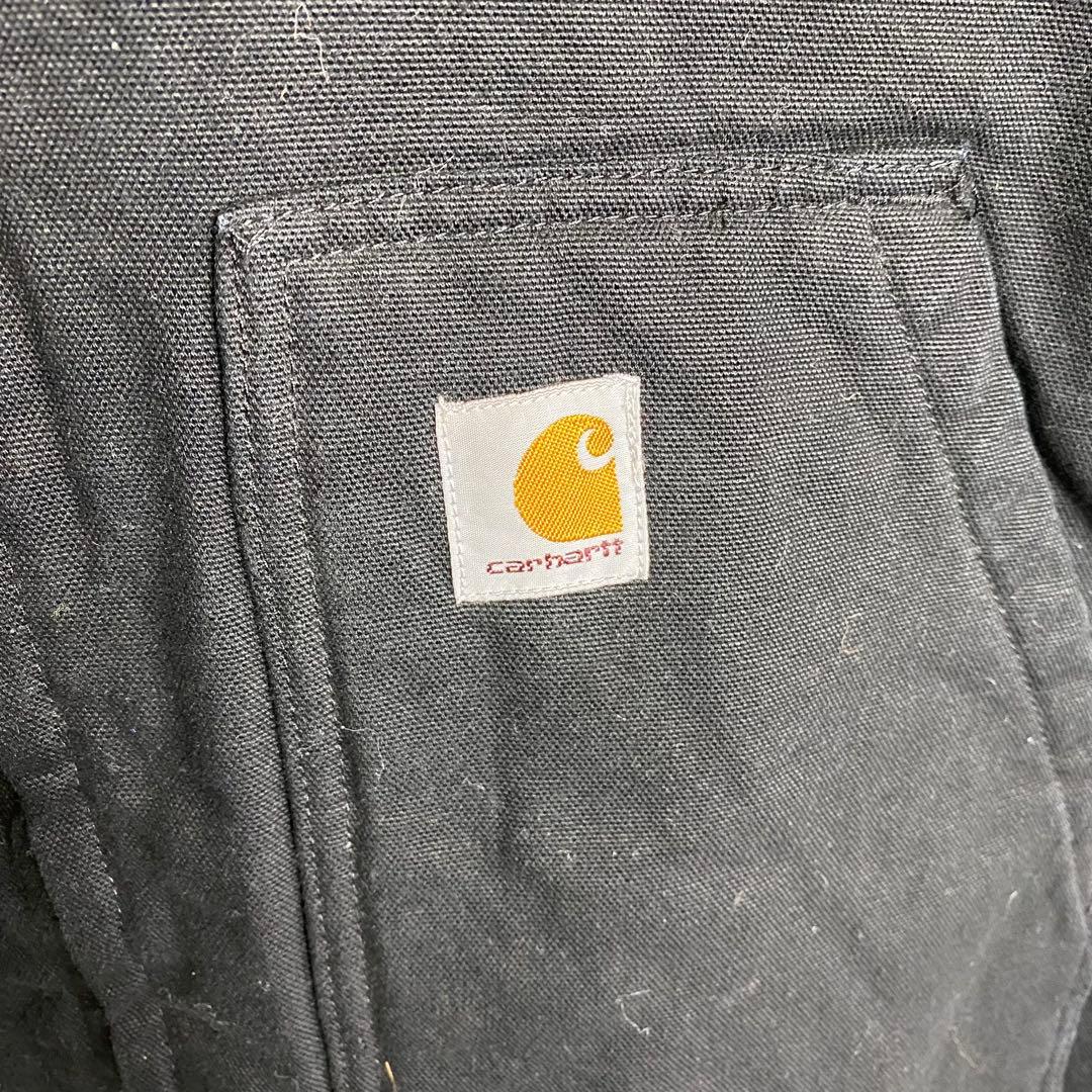 シ*ゲ様 カーハート☆ダックベスト 裏ボア ブラック 黒 ビッグ