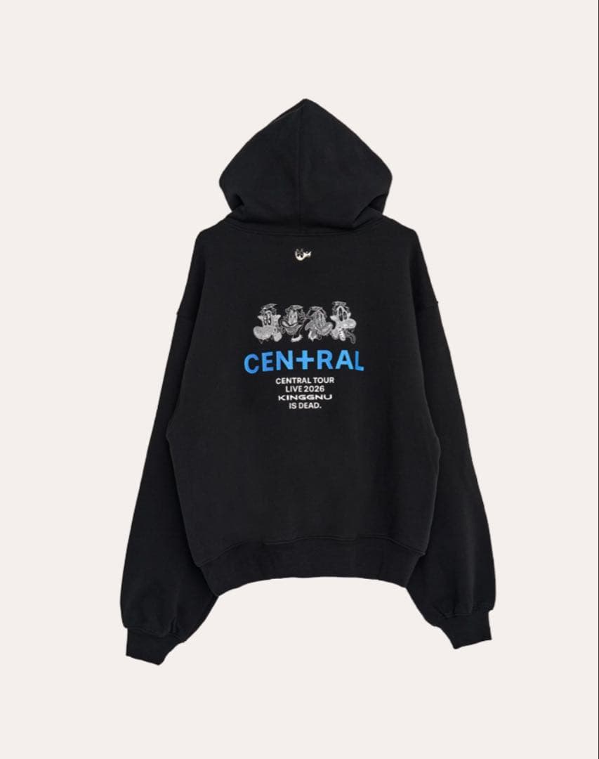 KING GNU CEN+RAL TOUR OFFICIAL パーカー黒 M - メルカリ