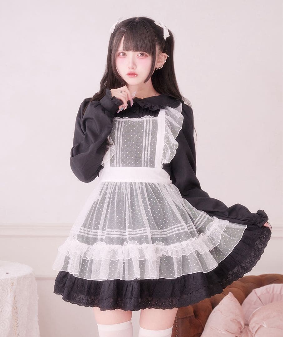 palelfy ホイップフリルエプロン パルエルフィー - メルカリ