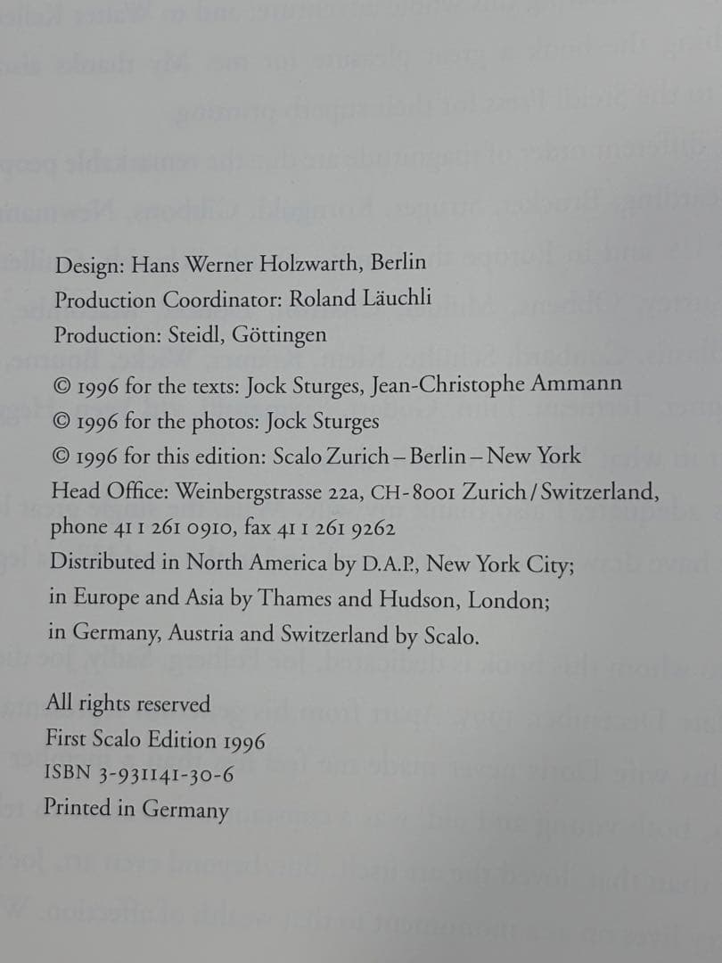 ニコニコ商店 Jock Sturges ジョック スタージェス 写真集