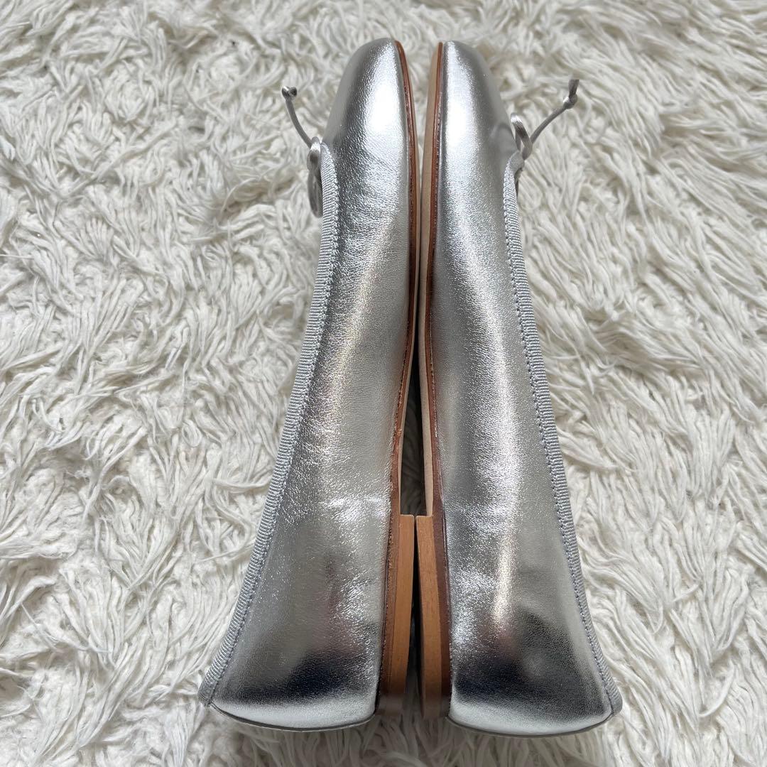 未使用級 FABIO RUSCONI パンプス レザー バレエ 37 リボンの通販はau