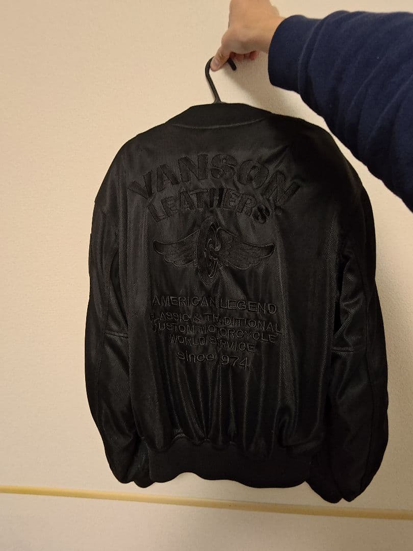 春夏 VANSON メッシュ ジャケット ブラック vs578rs XL MA1 - メルカリ