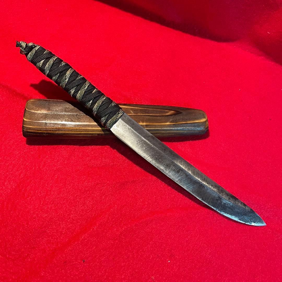 日本刀 残欠 ナイフ ⑥ 古刀 脇差 切先 フルタング バトニング アウトドア