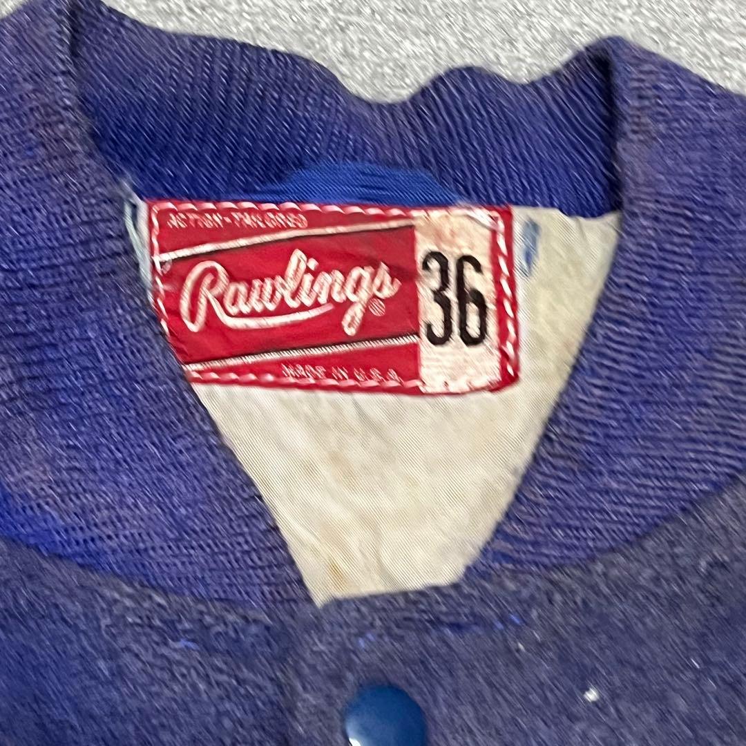 276 Rawlings Dレタード/USA製 レザー切替 36表記 フェード