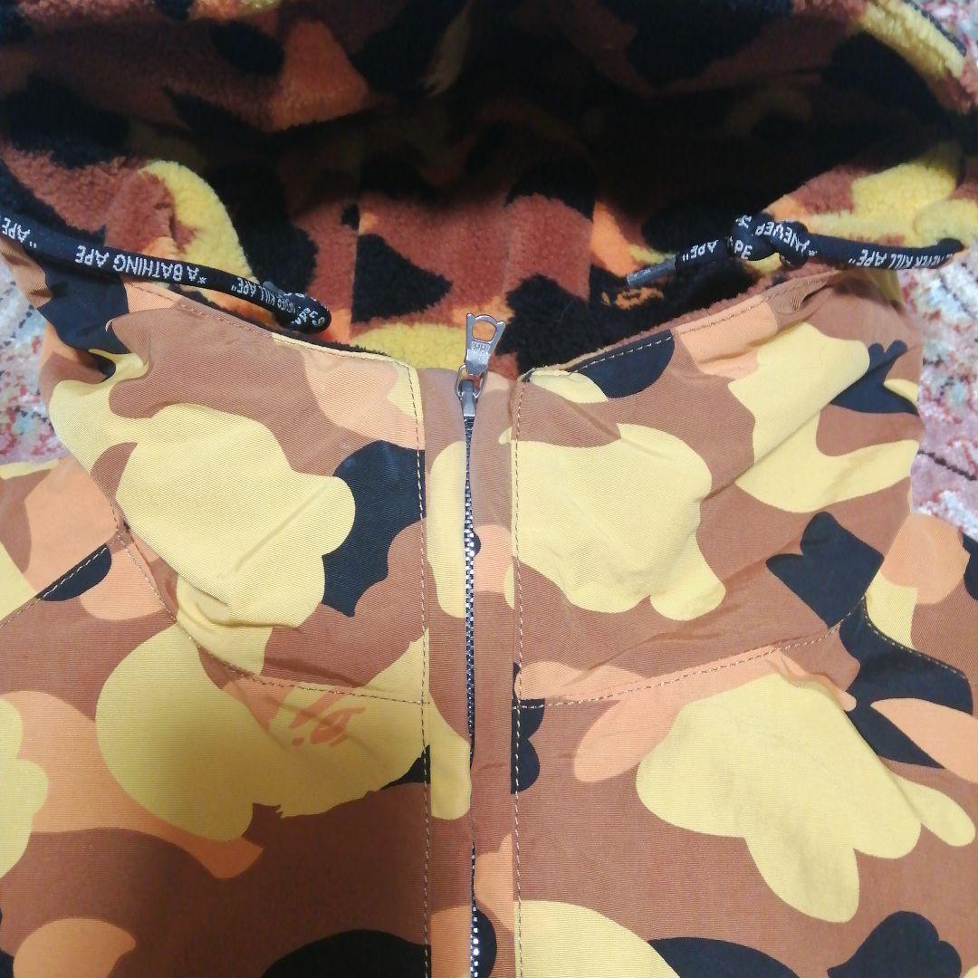 BAPE プルオーバージャケット オレンジ カモ 迷彩 A BATHING APE