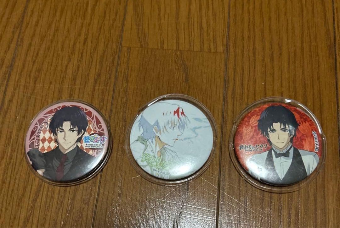 終わりのセラフ 一瀬グレン 缶バッジ 3点セット - メルカリ