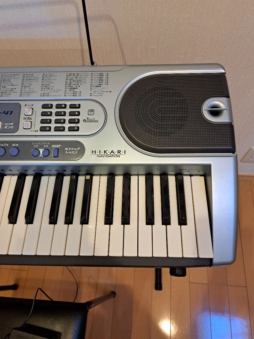 CASIO 61鍵盤 電子オルガン スタンド 譜面タテ ACアダプタ 椅子付き