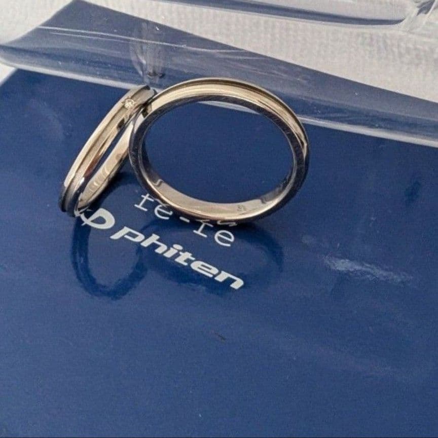 ダイヤ チタンリング fe-fe phiten 刻印 金属アレルギー 9号 - メルカリ