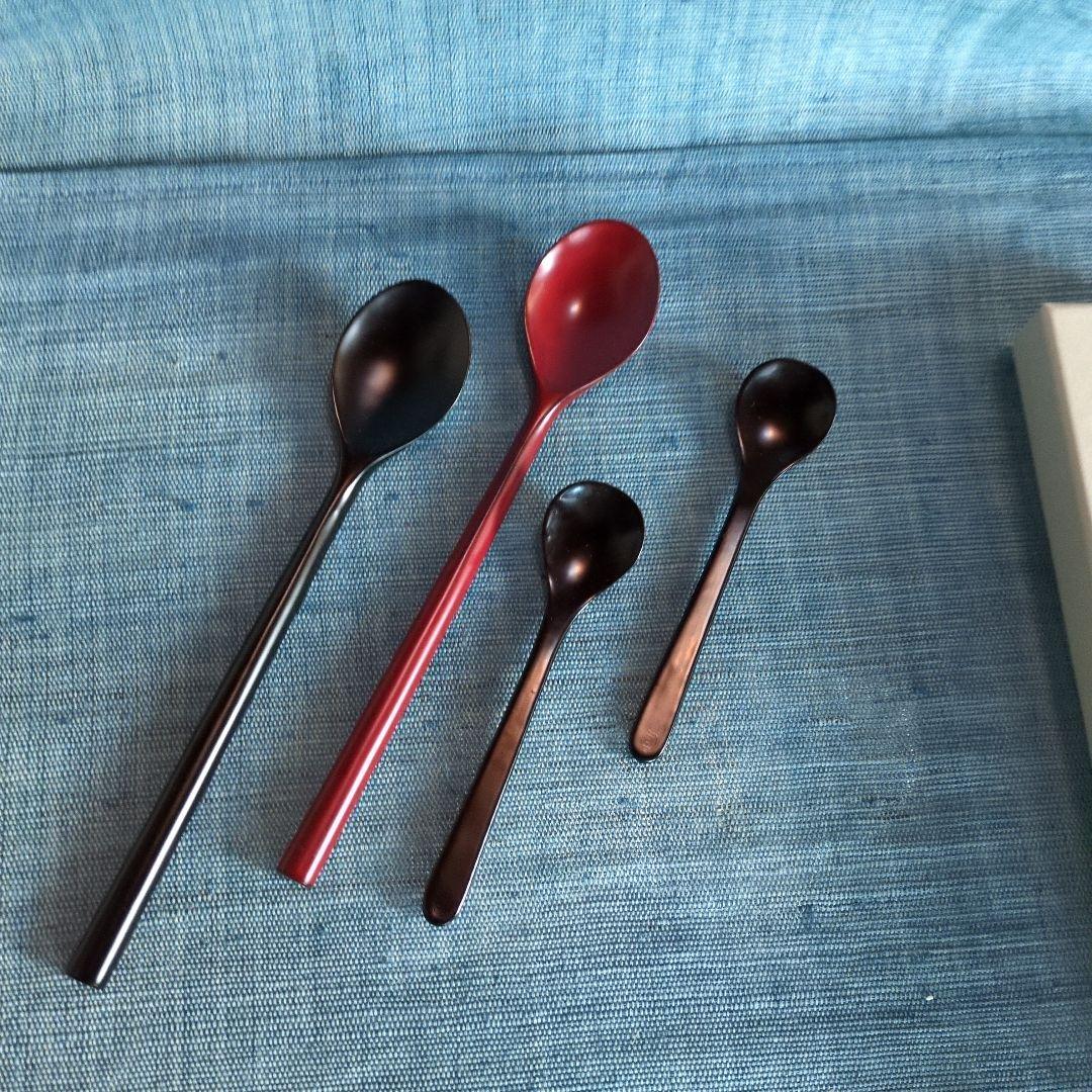 瀬戸國勝さんの輪島塗スプーン4点 M109703931