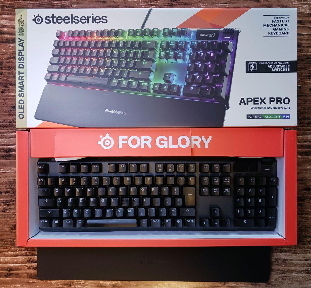 【まさ】純正 SteelSeries Apex Pro テンキー有 まさ】純正 SteelSeries Apex Pro テンキー有 まさ】純正 SteelSeries