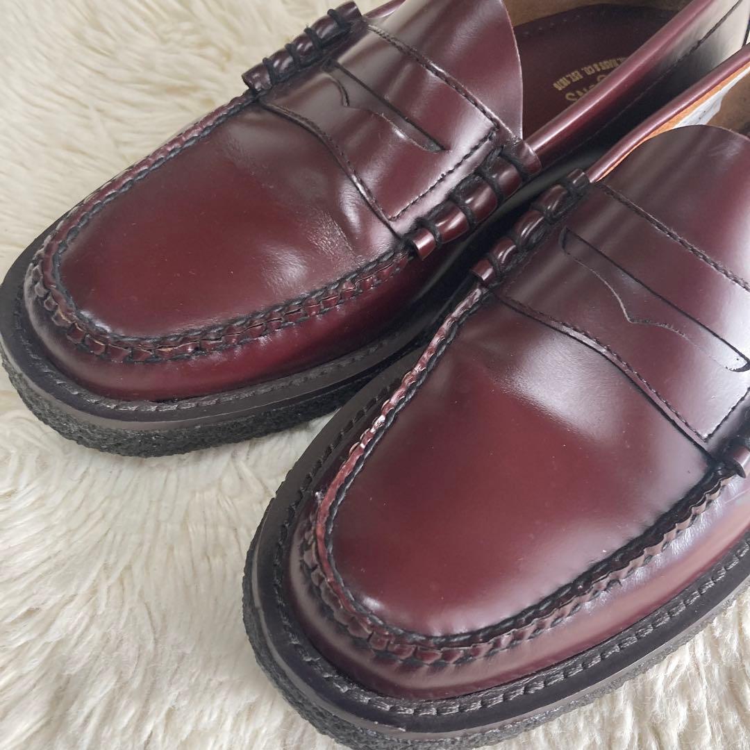 【美品】G.H.BASS Weejuns ローファー ブラウン レッド