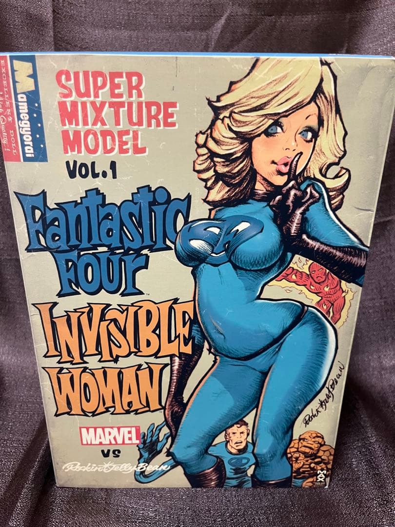 【開封品】ロッキンジェリービーン　豆魚雷　インビジブルウーマンフィギュア スーパーミクスチャーモデル マーベルVS.ロッキン・ジェリービーン Vol