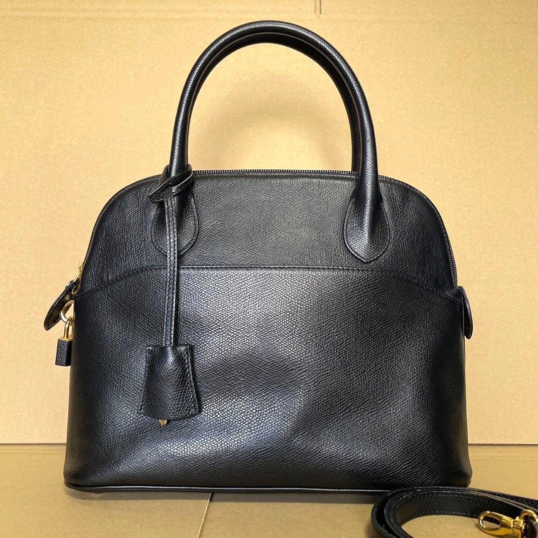 MORABITO モラビト DINA ディナ BLACK レザー 2WAYバッグ MORABITO DINA DOME TYPE LEATHER 2WAY SHOULDER BAG MADE IN ITALY