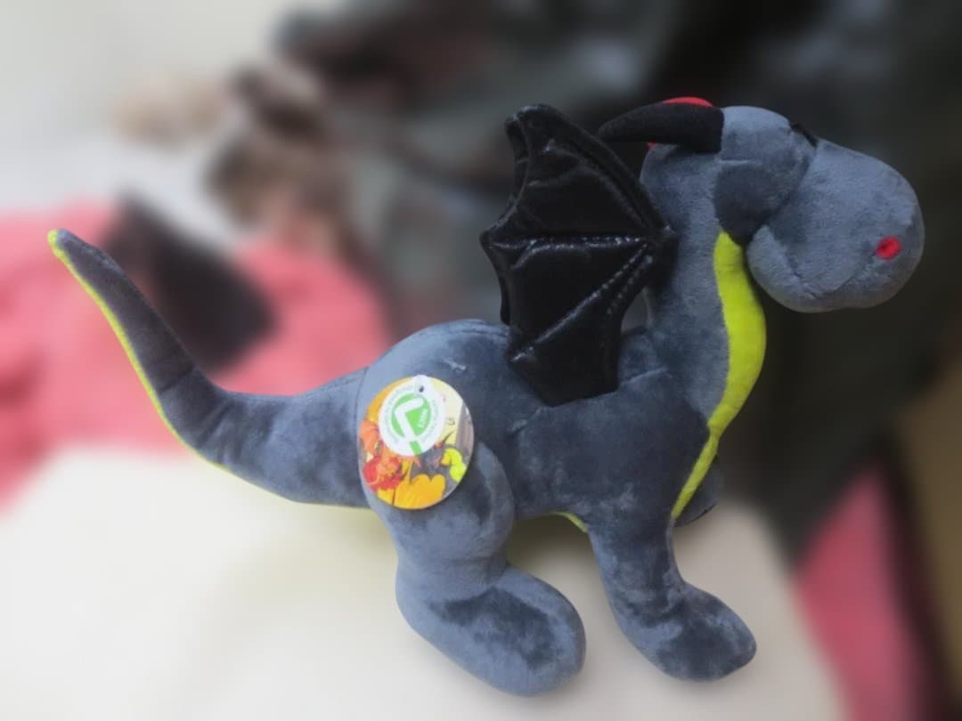 日本未入荷 NICI ニキ ブラックドラゴンぬいぐるみ 25㎝ 正規品 - メルカリ