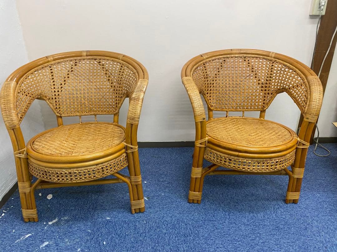 日本製 神居民芸 片肘座椅子 座椅子 民芸家具 和モダン 3脚セット