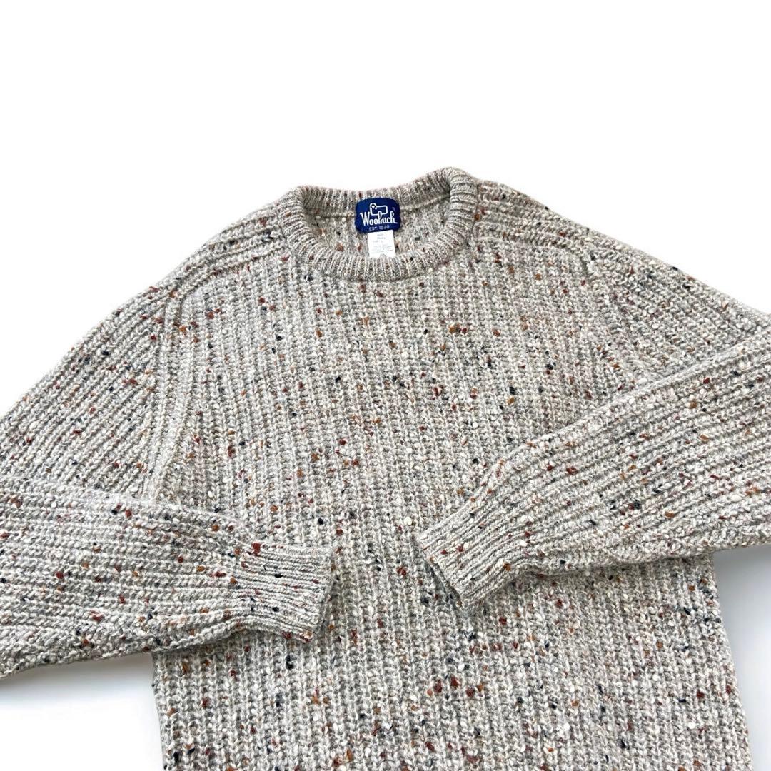 90s Woolrich ネップ リブ 畦編み ウール ニット セーター - メルカリ