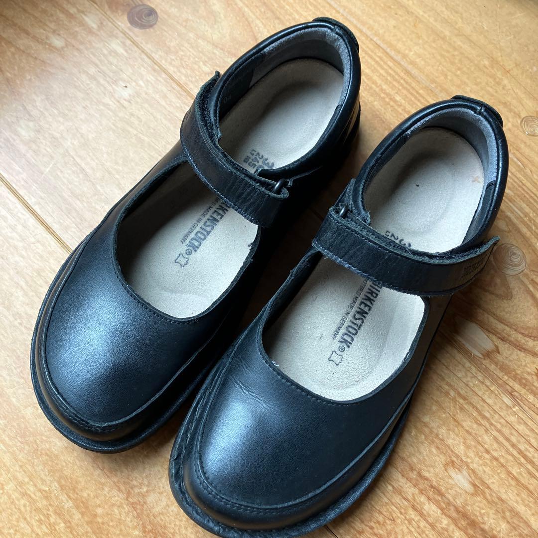 美品 ビルケンシュトック JUNE ストラップシューズ 24.5 本革 黒