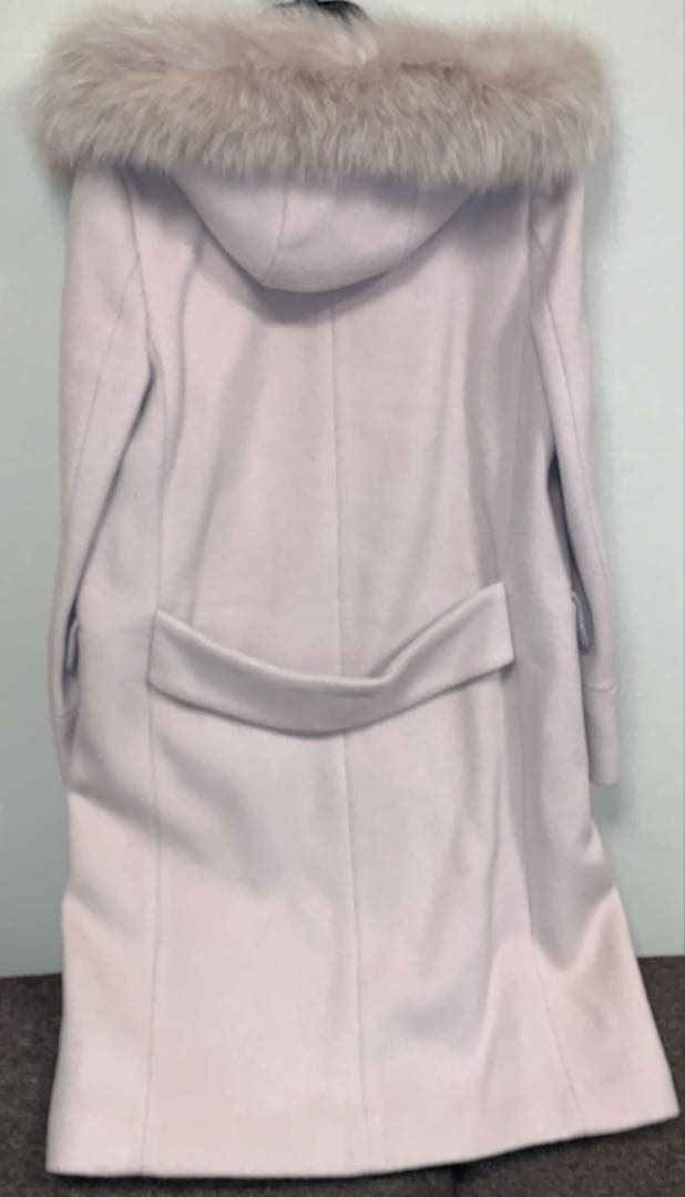 新品、ジャスグリッティ、ベージュ、3ウェイ フォックスファーフード