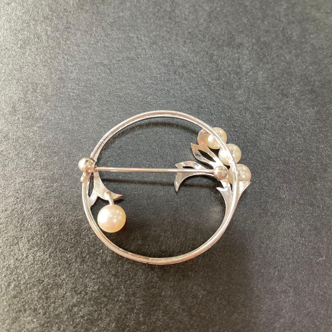 ミキモト パールブローチ 入学式 卒業式 あこや真珠 本真珠 ブランド