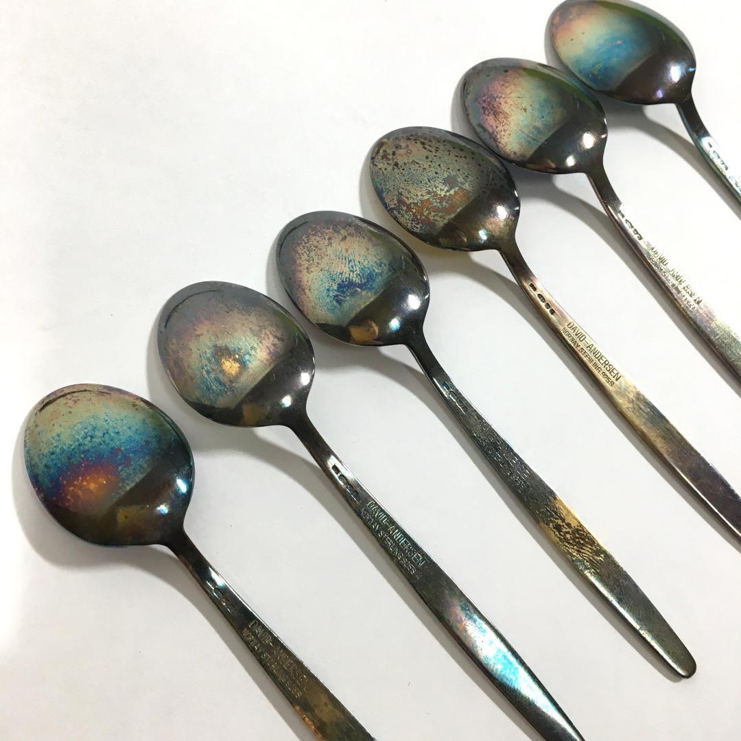 ○北欧 DAVID ANDERSEN ノルウェー SILVER 925 スプーン