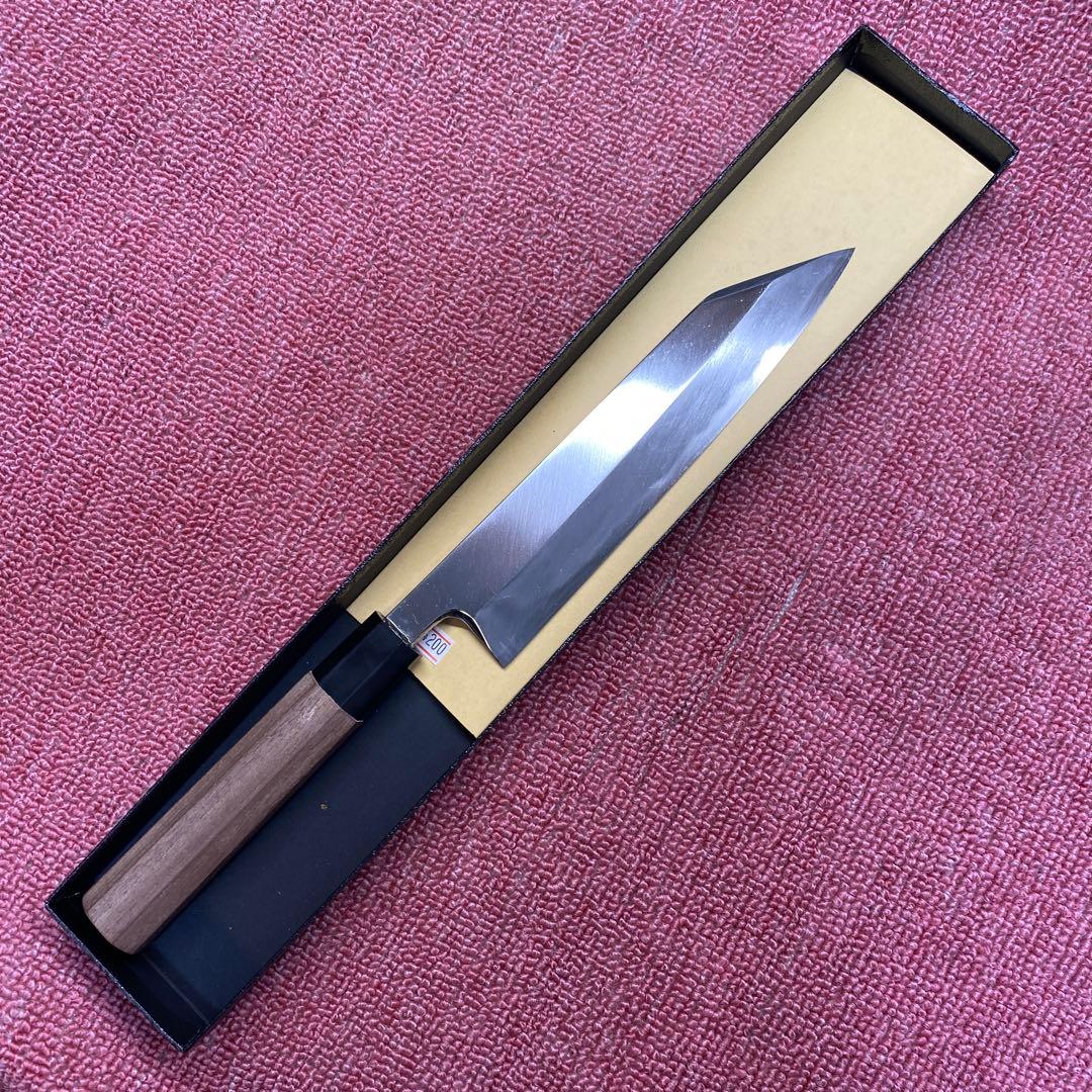 白ニ鋼 切付型特製万能和包丁 180㎜ 6寸 白ニ