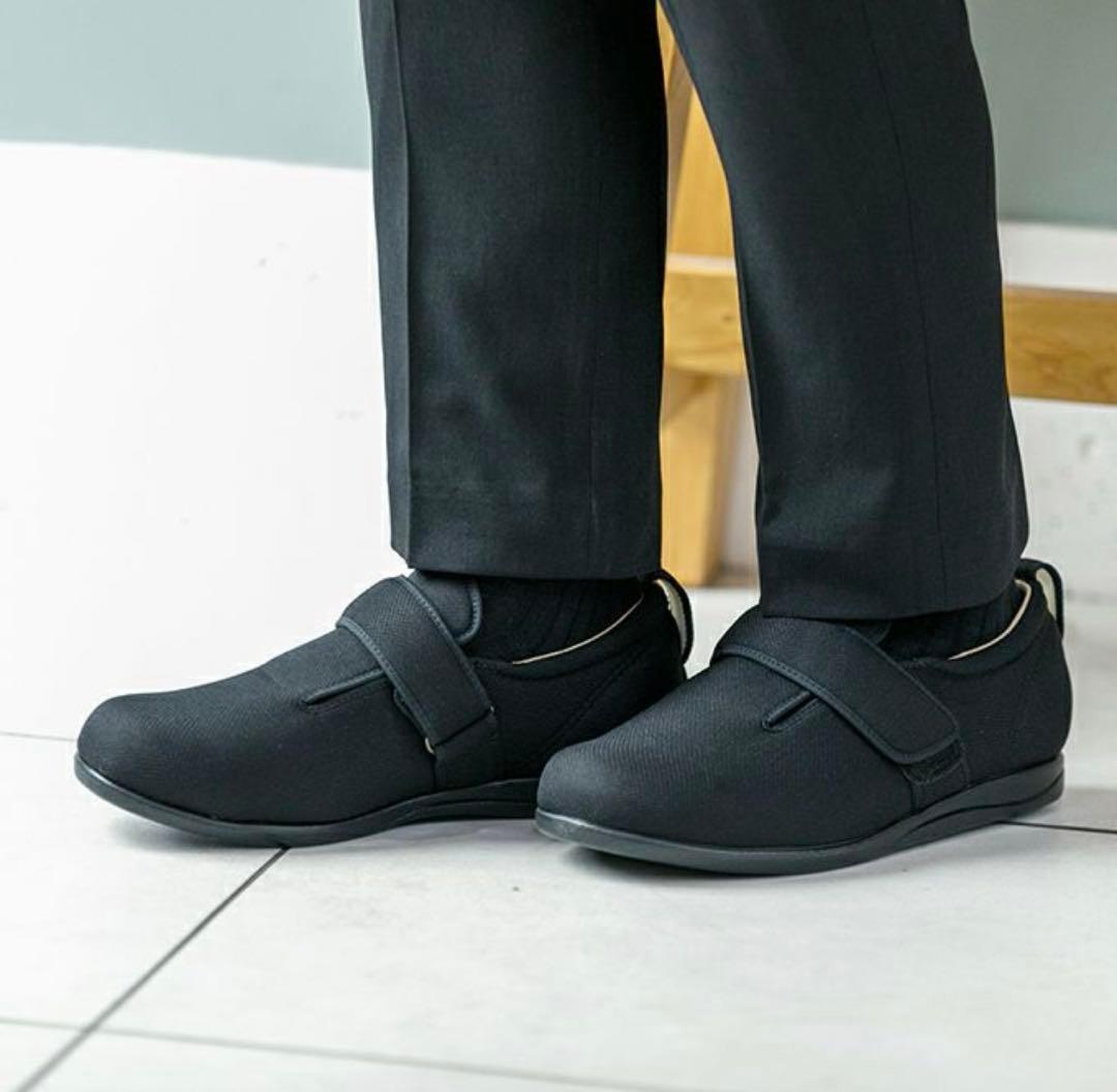 AYUMI 介護用シューズ M 22.0〜22.5cm 黒