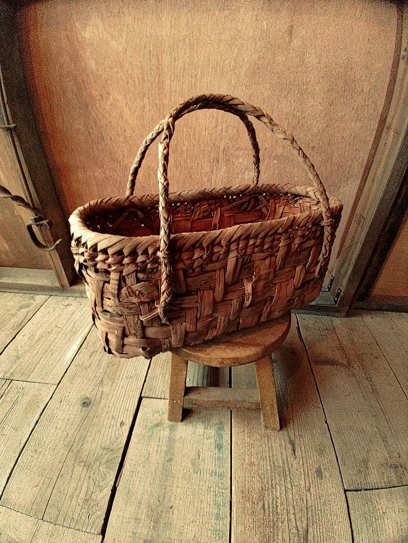 信州安曇野の山葡萄かごバック。里山手仕事。 - メルカリ