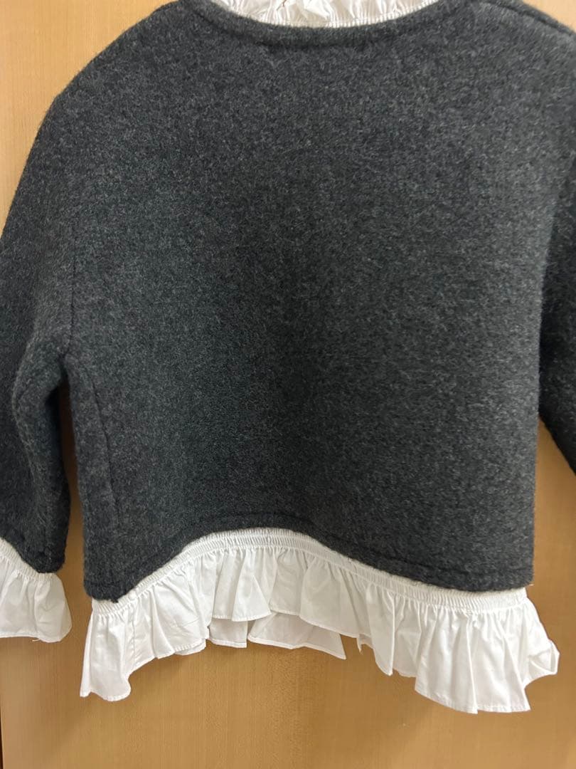 ZARA ポプリンコンビニットジャケット Sサイズ - メルカリ