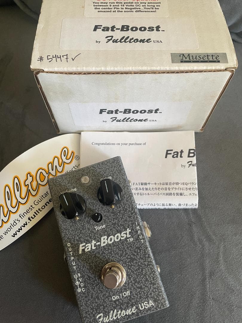 Fulltone / Fat - Boost / 初期 箱付き 美品 - メルカリ