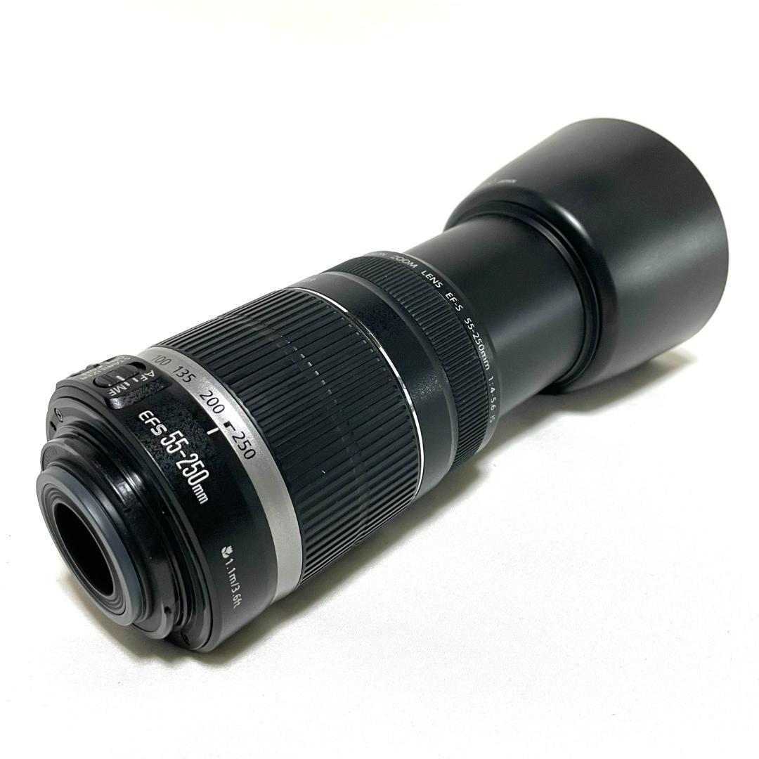 安心の手ぶれ補正☘️ EF-S 55-250mm 望遠ズームレンズ コンパクト