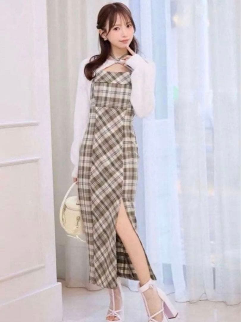 michellMacaron（ミシェルマカロン）アンサンブル チェックワンピース