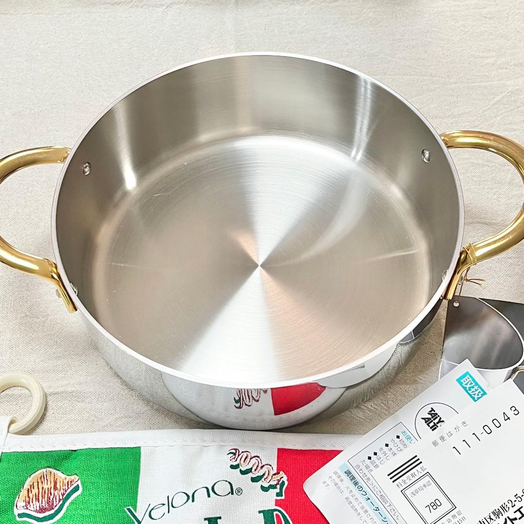 Velona GOLD 卓上鍋 直径約22cm ベローナ ゴールド - メルカリ