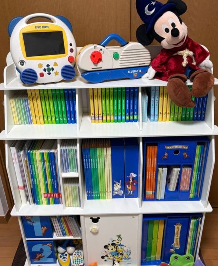 ＤＷＥ　ディズニー英語システム　ミッキーマウス 知育おもちゃ 本棚 Disney - ディズニー英語システム DWE 本棚 収納棚 ブックシェルフの